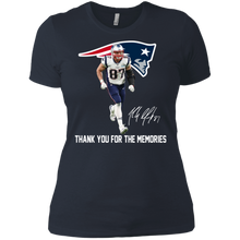 Load image into Gallery viewer, Rob Gronkowski Thank You For The Memories shirt Ladies' Boyfriend