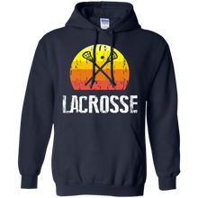 Load image into Gallery viewer, Retro Style Lacrosse Silhouette Hoodie