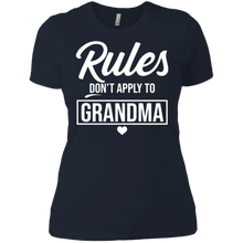 Load image into Gallery viewer, Rules Don’t Apply to Grandma shirt Ladies' Boyfriend