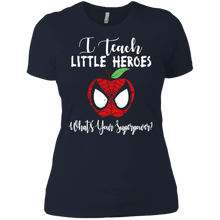 Load image into Gallery viewer, Deadpool apple I teach little heroes shirt Ladies' Boyfriend