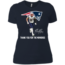 Load image into Gallery viewer, Rob Gronkowski Thank You For The Memories shirt Ladies' Boyfriend