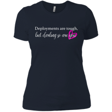 Load image into Gallery viewer, Deployments are Tough But Darling So are You shirt Ladies' Boyfriend
