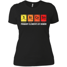Load image into Gallery viewer, Science Shirt Sarcasm S Ar Ca Sm Primary Elements of Humor Ladies' Boyfriend