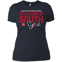 Load image into Gallery viewer, Reppin' The South Houston Texans Champions Division 2018 Football shirt Ladies' Boyfriend