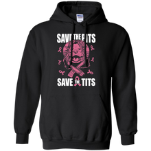 Load image into Gallery viewer, Save the pits save the tits breast cancer shirt Hoodie