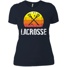 Load image into Gallery viewer, Retro Style Lacrosse Silhouette Ladies' Boyfriend