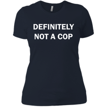 Load image into Gallery viewer, Definitely not a cop - Funny Halloween costume Shirt Ladies' Boyfriend