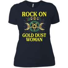 Load image into Gallery viewer, Rock On Gold Dust Woman shirt Ladies' Boyfriend