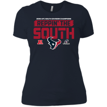 Load image into Gallery viewer, Reppin' The South Houston Texans Champions Division 2018 Football shirt Ladies' Boyfriend