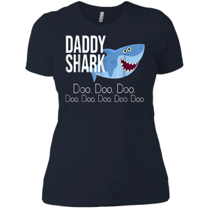 Daddy Shark Baby Mommy Daddy Matching Family Shark Ladies' Boyfriend