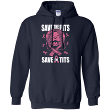 Load image into Gallery viewer, Save the pits save the tits breast cancer shirt Hoodie
