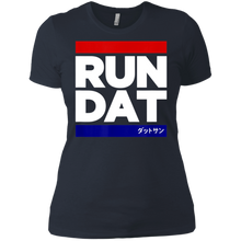 Load image into Gallery viewer, RUN DAT shirt for Datsun's DMC racer Ladies' Boyfriend