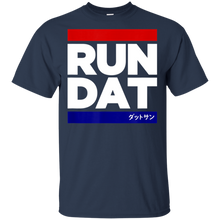Load image into Gallery viewer, RUN DAT shirt for Datsun's DMC racer t shirt