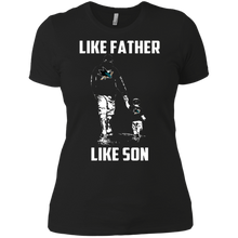 Load image into Gallery viewer, San Jose Sharks Like Father Like Son t shirt Ladies' Boyfriend