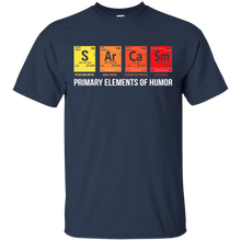 Load image into Gallery viewer, Science Shirt Sarcasm S Ar Ca Sm Primary Elements of Humor t shirt