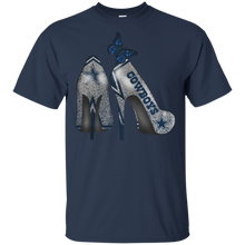 Load image into Gallery viewer, Dallas cowboys Rhinestone High Heels shirt t shirt