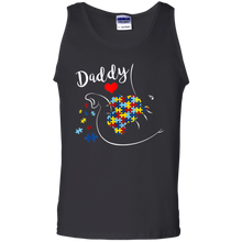 Load image into Gallery viewer, Daddy Elephant Autism Awareness Daddy Autism Tank Top