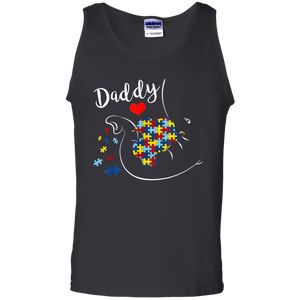 Daddy Elephant Autism Awareness Daddy Autism Tank Top