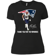 Load image into Gallery viewer, Rob Gronkowski Thank You For The Memories shirt Ladies' Boyfriend