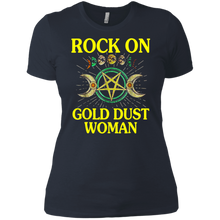 Load image into Gallery viewer, Rock On Gold Dust Woman shirt Ladies' Boyfriend