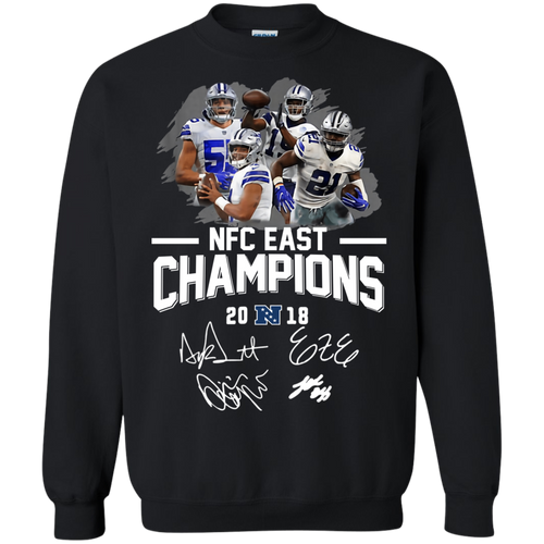 Dallas Cowboys Champions NFC East Division 2018 Football shirt Sweatshirt